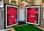George North with framed shirts